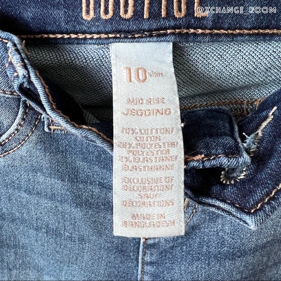 Justice Jeans Leggings Girls Size 10 - Picture 5 of 11